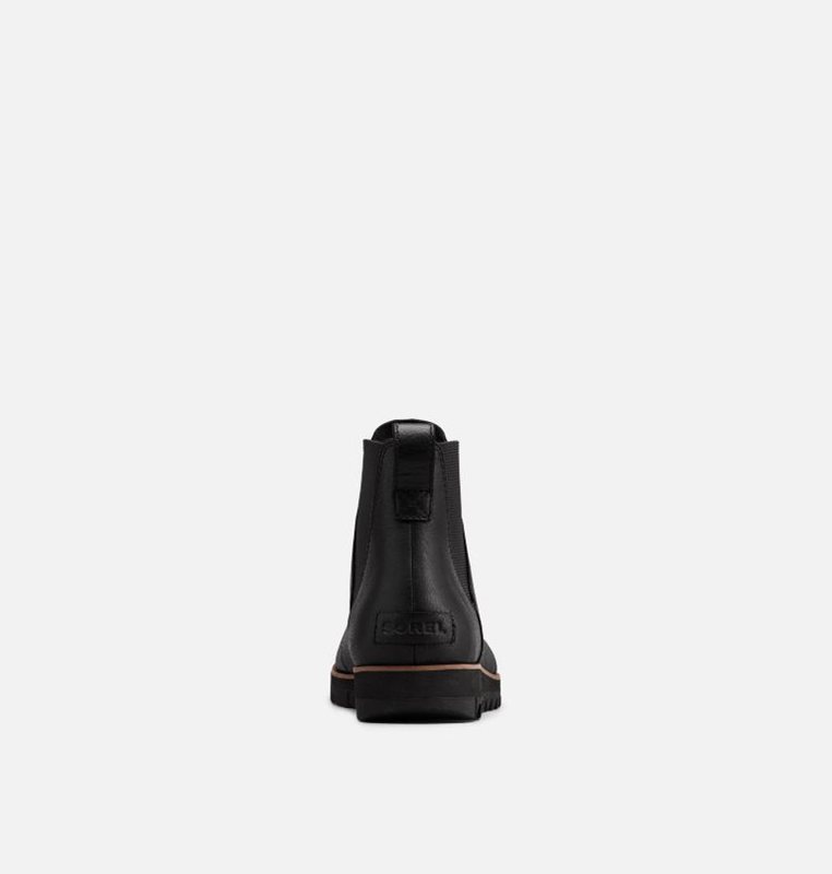 Sorel Dam Stövlar Svarta - Harlow™ Chelsea Låga - UPJ-236540